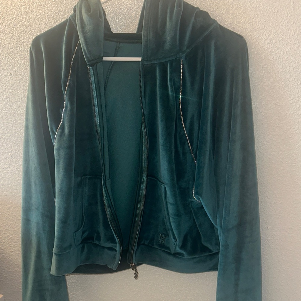 Victoria’s Secret Women's Velvet Hoodie Jacket